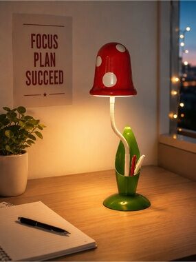Urban Outfitters Mushroom Task Lamp NEW